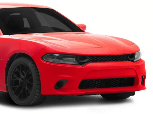 V3R Style Front Bumper Lip; Matte Black