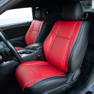 2013-2014 Dodge Charger in a red perforated Seats